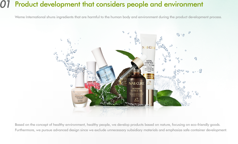 01. Product development that considers people and environment 